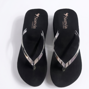 nonvia-black-metallic-strap-flip-flops